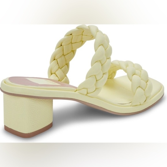 NEW Dolce Vita Ronin Sandals Pastel Yellow Braided Straps
Square Toe sz 12 - Picture 8 of 16